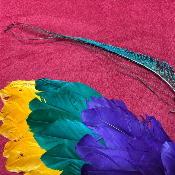Colorful Feather Butterfly Mask - Picture 4 of 8